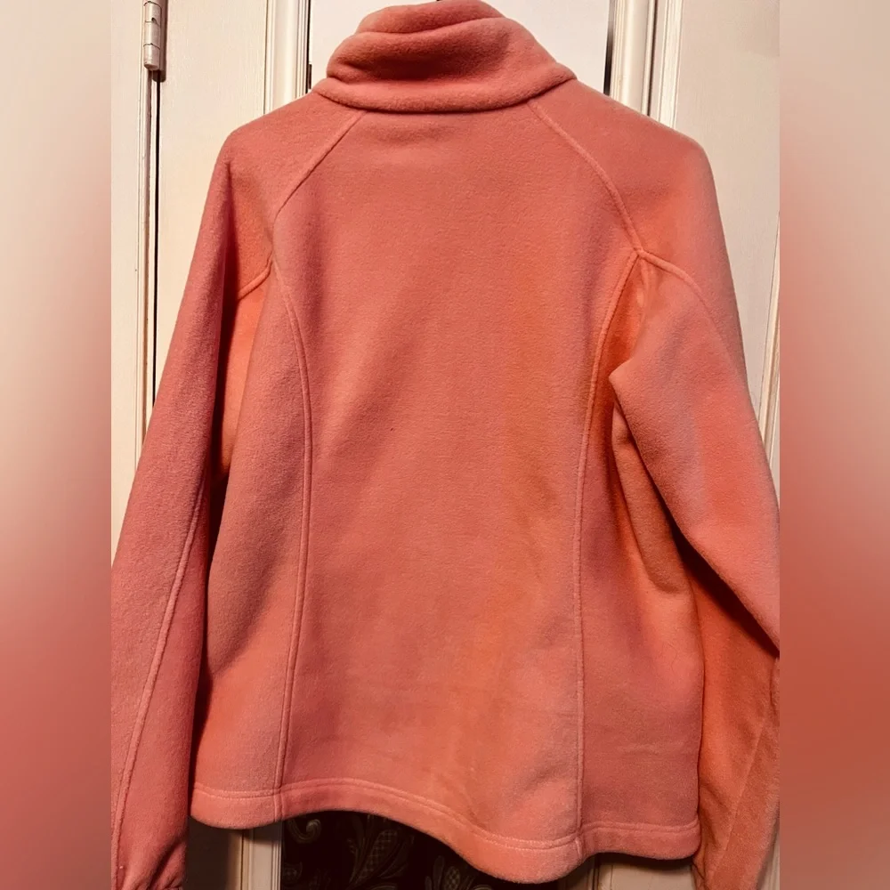 Columbia Light Pink Full-Zip Teddy Fleece Jacket - Picture 4 of 5